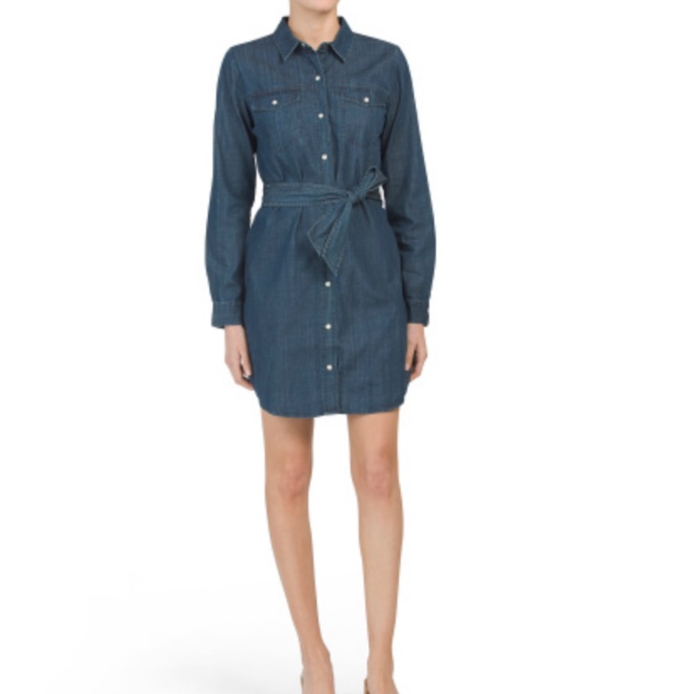 J Brand NWT Small Denim Tie Front Dresss